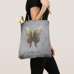 Bolsa Tote Borboleta Dourada
