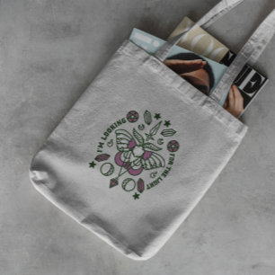 Bolsa Tote Borboleta E Cristais Magnéticos