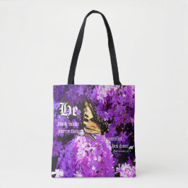 Bolsa Tote Borboleta e Phlox, Eclesias 3:11