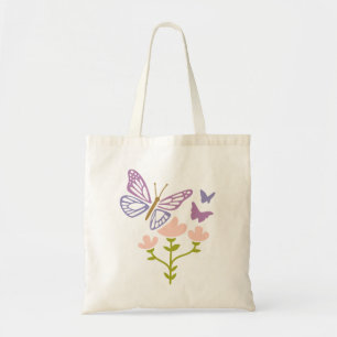 Bolsa Tote Borboleta em Flor