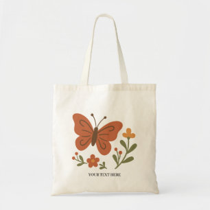 Bolsa Tote Borboleta Floral