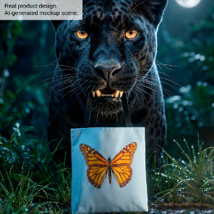 Bolsa Tote Borboleta Monarca
