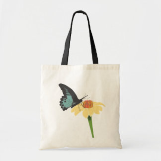 Bolsa Tote Borboleta na sacola da flor