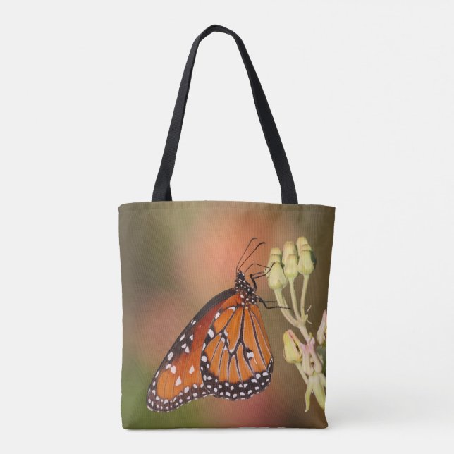 Bolsa Tote Borboleta rainha num galho (Verso)
