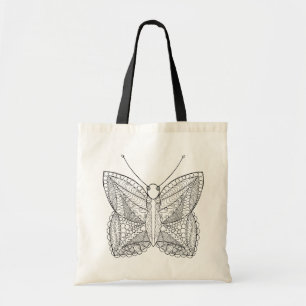 Bolsa Tote Borboleta tropical inspirada do design