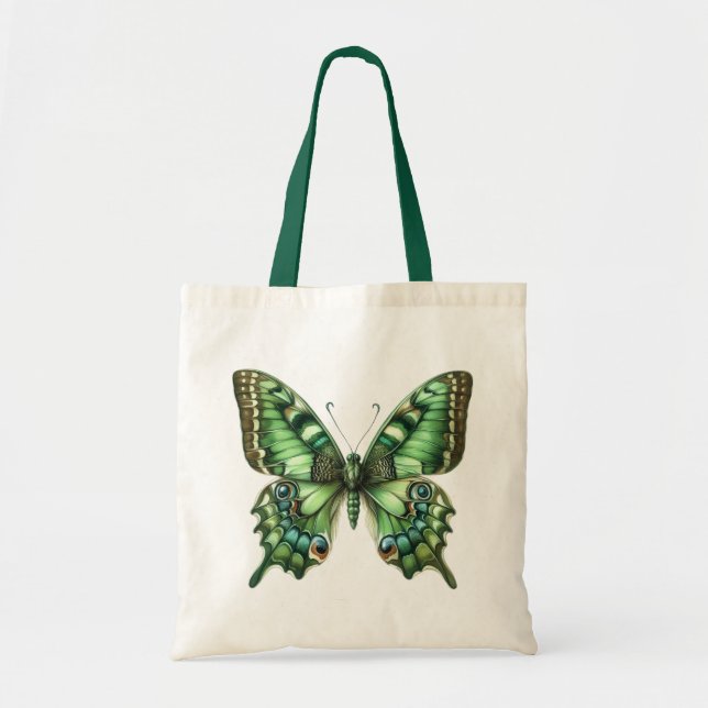Bolsa Tote Borboleta Verde (Frente)