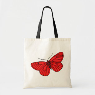 Bolsa Tote Borboleta vermelha