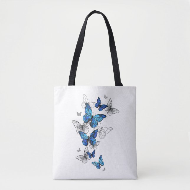 Bolsa Tote Borboletas Azuis Morpho (Frente)