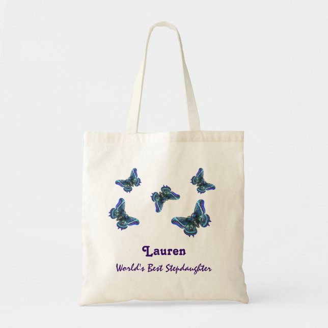 Bolsa Tote Borboletas conhecidas feitas sob encomenda da (Frente)