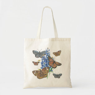 Bolsa Tote Borboletas e Bluebonnets