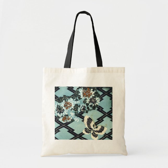 Bolsa Tote Borboletas e flores (Frente)