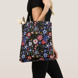 Bolsa Tote Borboletas e Flores para sacos