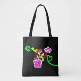 Bolsa Tote Borboletas e Rosas dia dos namorados