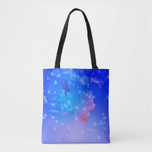 Bolsa Tote Borboletas na minha cabeça
