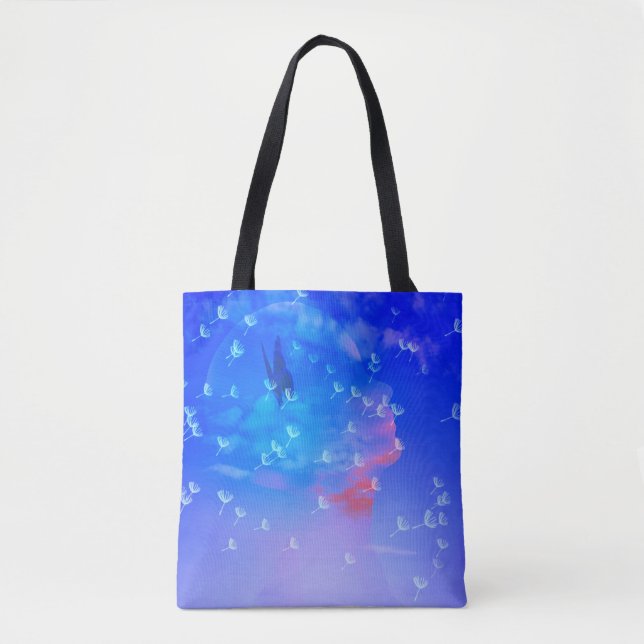 Bolsa Tote Borboletas na minha cabeça (Frente)