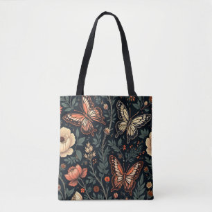 Bolsa Tote Borboletas no jardim da meia-noite