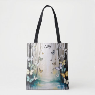 Bolsa Tote Borboletas Sutis Personalizadas