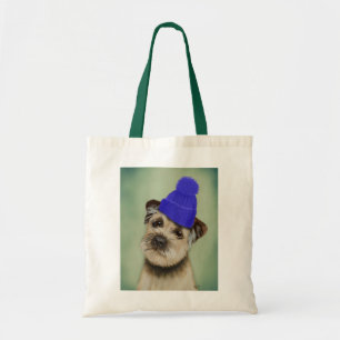 Bolsa Tote Borda com capacete azul