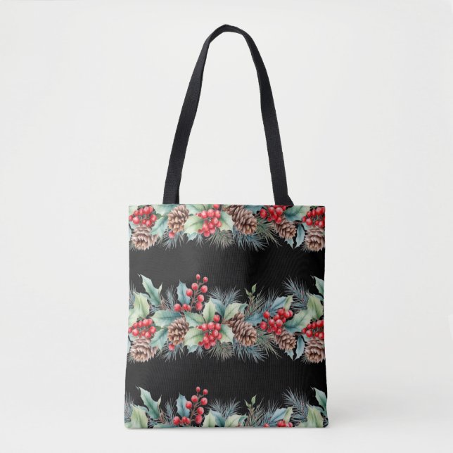 Bolsa Tote Borda Rústica em Aquarela (Frente)