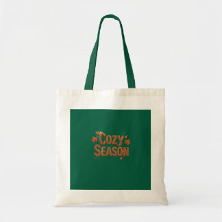 Bolsa Tote Bordada da Temporada Aconchegante - Out