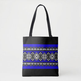 Bolsa Tote Bordado azul