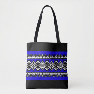 Bolsa Tote Bordado azul