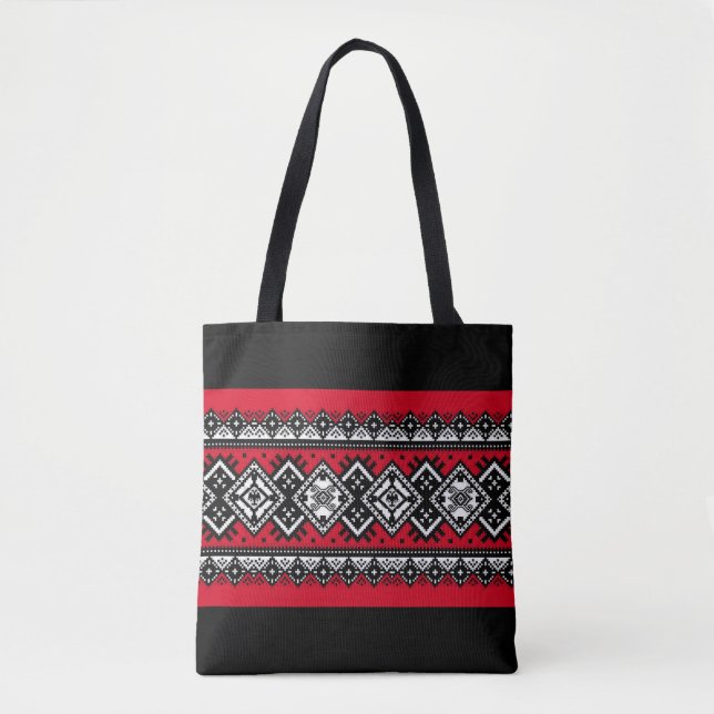 Bolsa Tote Bordado vermelho (Frente)