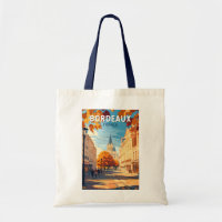 Bordeaux France Vineyard Viagem Art Vintage