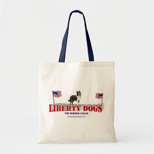 Bolsa Tote Border collie (Frente)