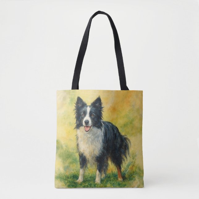 Bolsa Tote Border Collie (Frente)