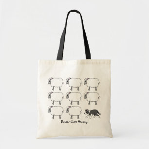 Bolsa Tote Border collie que reune o saco dos carneiros