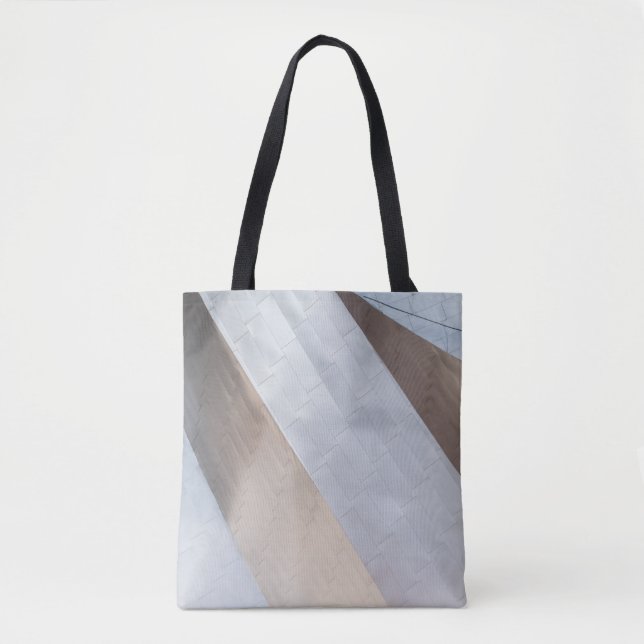 Bolsa Tote Bordo e superfície branca (Frente)
