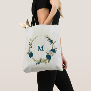 Bolsa Tote boro azul-lacre
