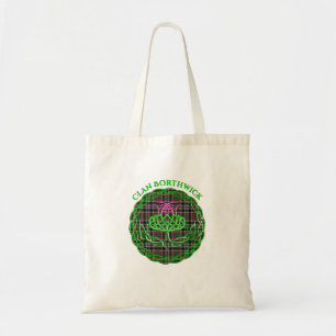 Bolsa Tote Borthwick Scottish Tartan Celtic Thistle