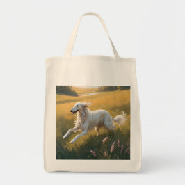 Bolsa Tote Borzoi Elegant Grocery Tote Bag
