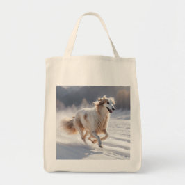 Bolsa Tote Borzoi Elegant Grocery Tote Bag