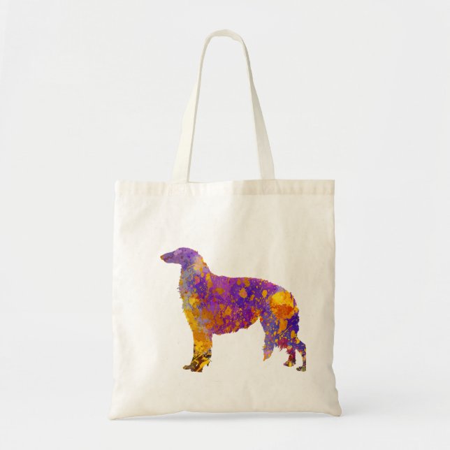 Bolsa Tote Borzoi in watercolor (Frente)