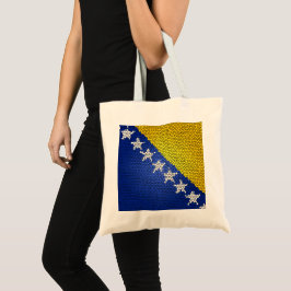 Bolsa Tote Bosnia and Herzegovina Flag Mosaic