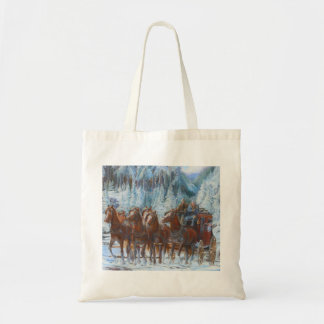 Bolsa Tote Bosque da floresta ao Stagecoach 1896 de Tillamook