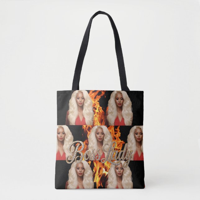 Bolsa Tote Boss Lady Estampa Total (Frente)