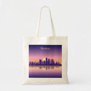Bolsa Tote Boston City Skyline, linha do horizonte de boston 
