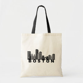 Bolsa Tote Boston Skyline Silhouette 
