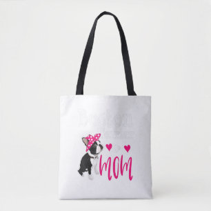 Bolsa Tote Boston Terrier Dog Mãe Proprietária Cute Engraçado