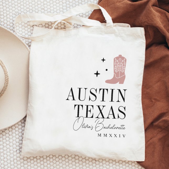 Bolsa Tote Bota de Cowboy Festa de Solteira Personalizada (Criador carregado)