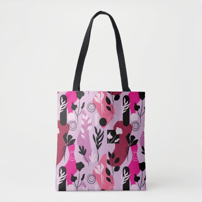 Bolsa Tote Botânica Abstrata (Frente)