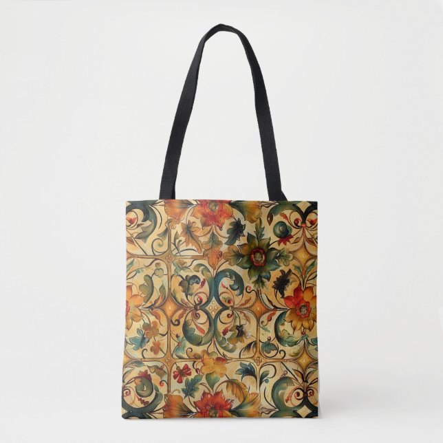 Bolsa Tote Botânica de idade do ouro (Frente)