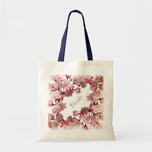Bolsa Tote Botânica floral pintada à mão (Frente)