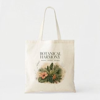 Bolsa tote botânica moderna boho elegante