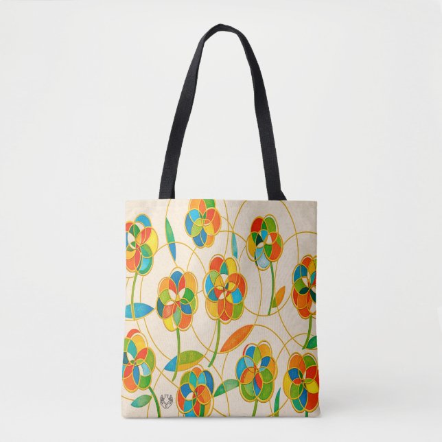 Bolsa Tote Botânica Neon (Frente)
