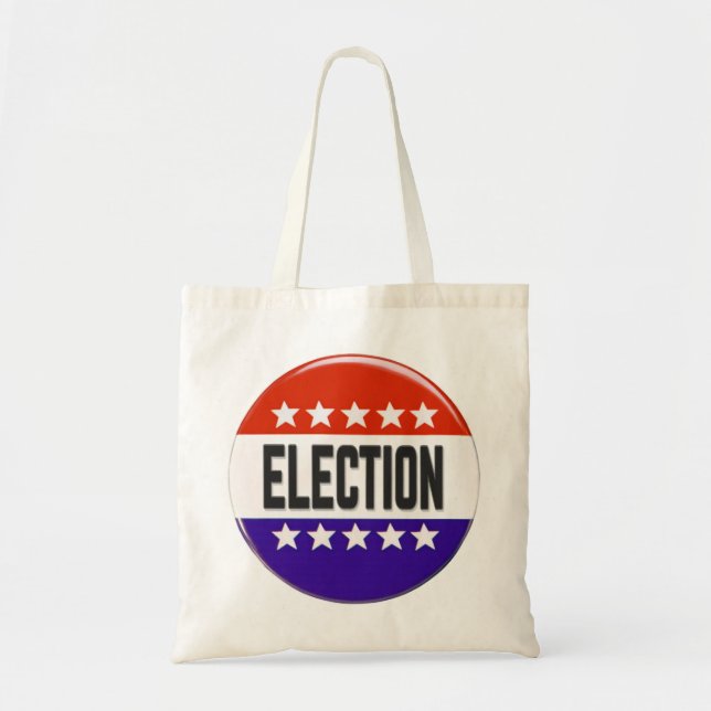 Bolsa Tote Botão de eleição (Frente)